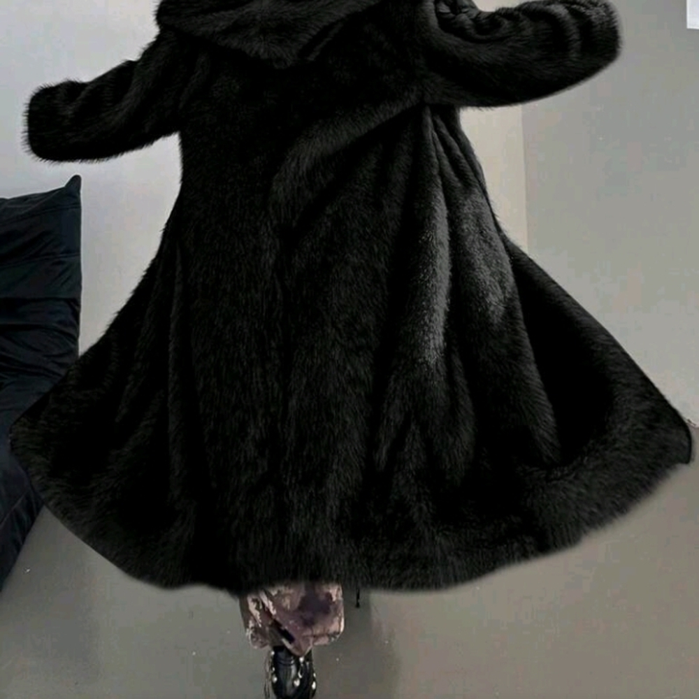 SHEIN Plush Black Teddy Jacket